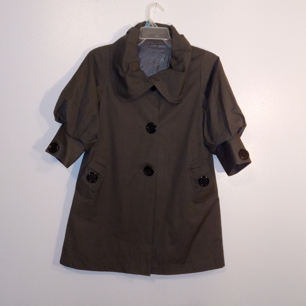 Elegant Green Trench Coat for Women
